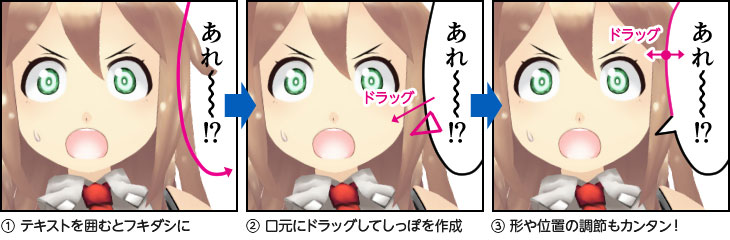 セリフだけ先にまとめておき、原稿に一括挿入できる!